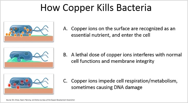 Copper is effective against COVID-19 within 4 hours